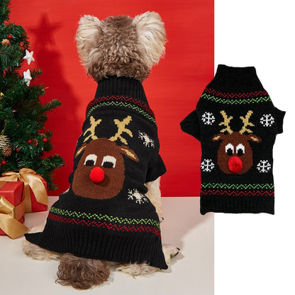 Christmas Red-Nosed Deer Sweater