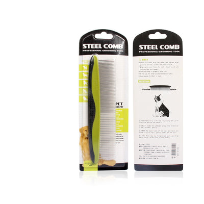 STEEL COMB - Plastic Handle Detangling Comb