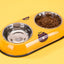 Cartoon Pet Stainless Double Bowl
