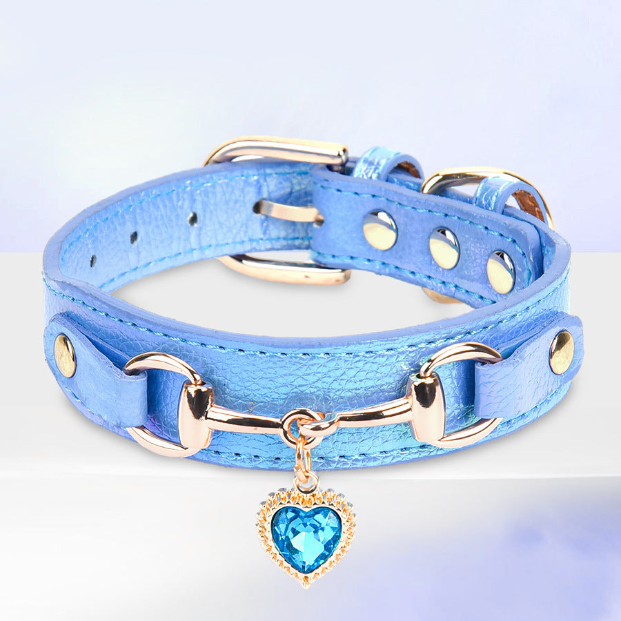 Ocean Heart Dog Collar