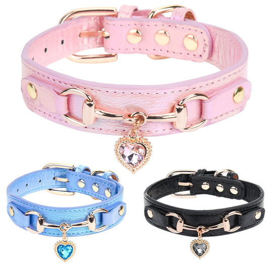 Ocean Heart Dog Collar