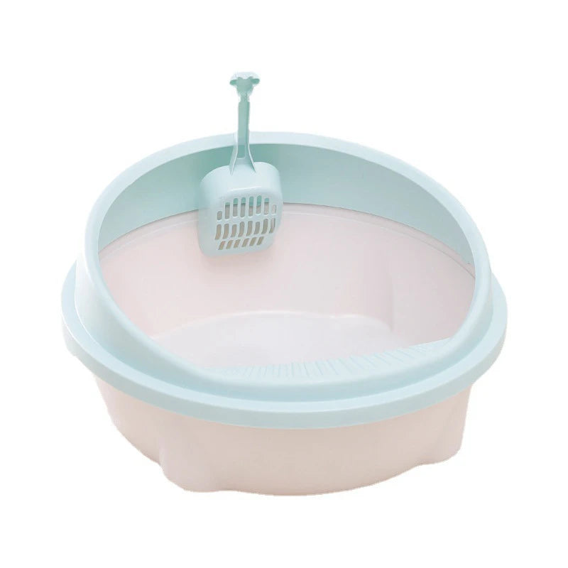 Stylish Open Cat Litter Box With Scoop