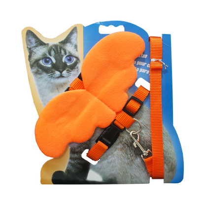 Cat Harness & Leash Butterfly Style