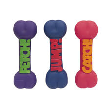 NUNBELL - Squeaky Fetch Bone Toy