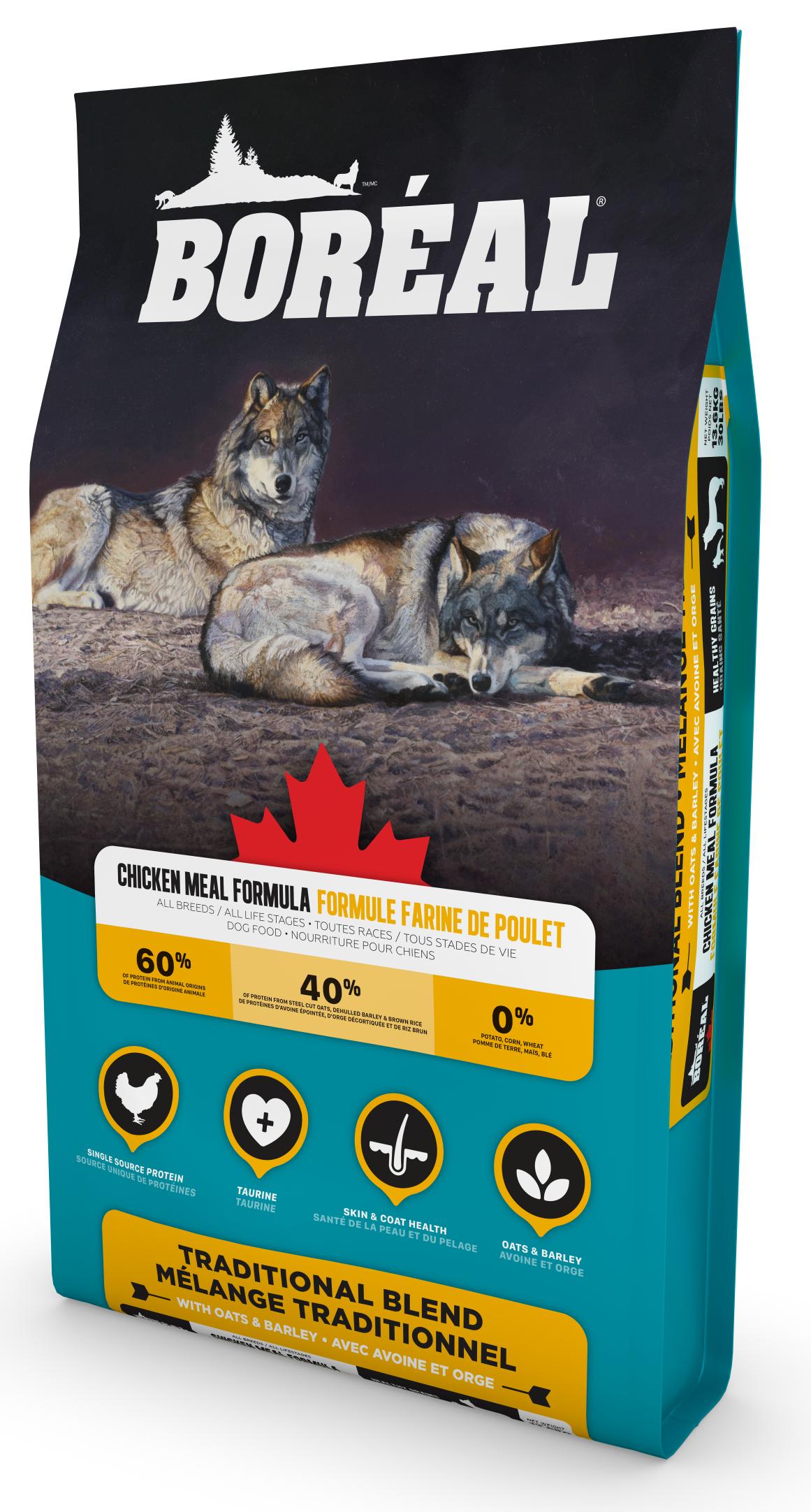 BORÉAL Traditional Blend Chicken Meal Formula Dog All Breed All Life Stages