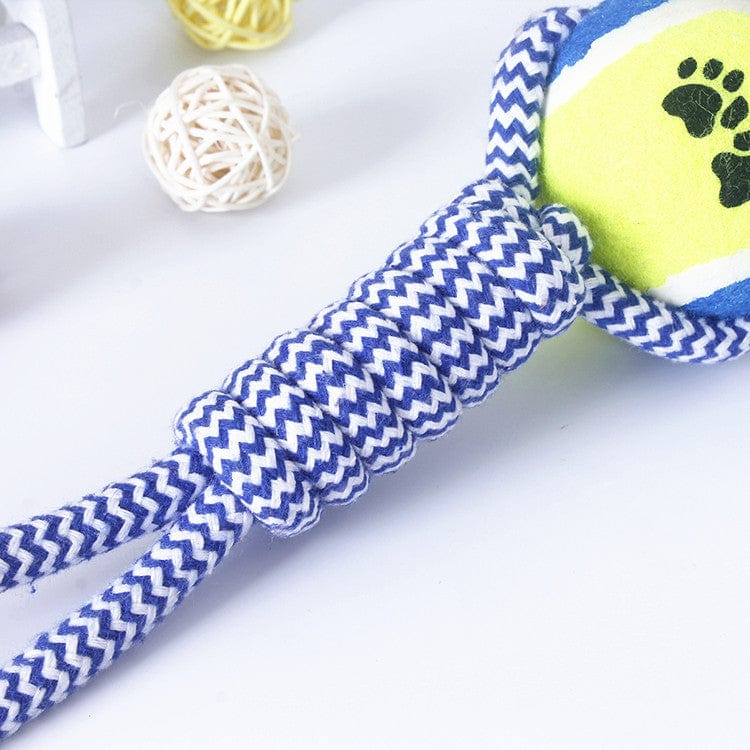 Cotton Fling Single Tennis Ball Toy