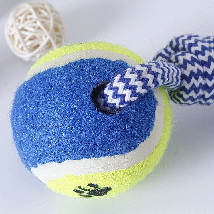 Cotton Fling Single Tennis Ball Toy