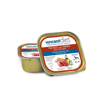 VINCENT DIET - Adult Dog Beef with Spelt