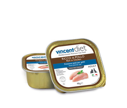 VINCENT DIET - Adult Cat Chicken Grain Free