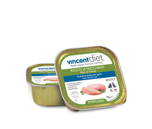 VINCENT DIET - Adult Cat Turkey Sterilized