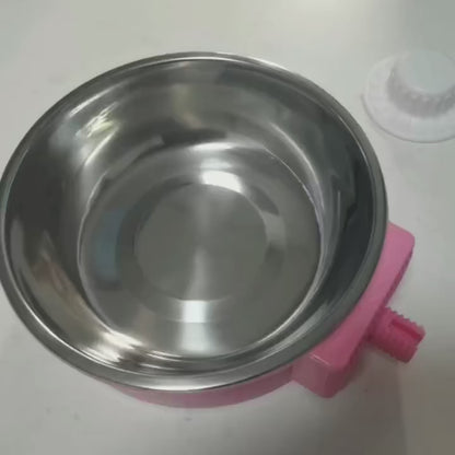 Plastic Hanging Bowl with Stainless Diner