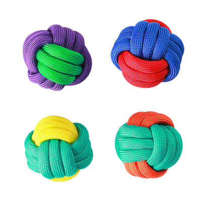 NUNBELL - Colourful Knot Ball Toy