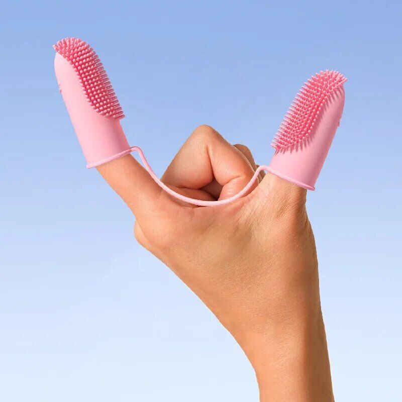 Double Silicon Finger Toothbrush