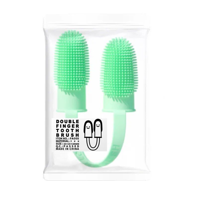 Double Silicon Finger Toothbrush